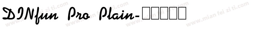 DINfun Pro Plain字体转换